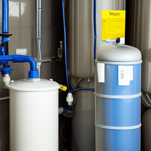 Water softener and water tanks
