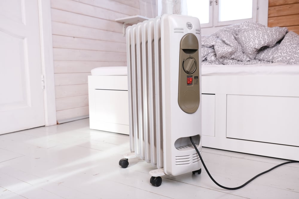 A portable heating device for the home