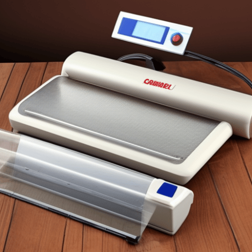A vacuum sealer on the table