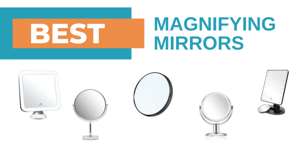 magnifying mirrors collage