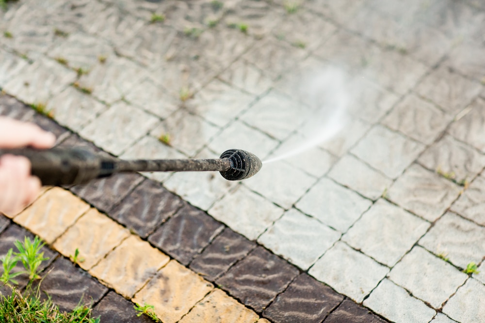 how to clean patio slabs