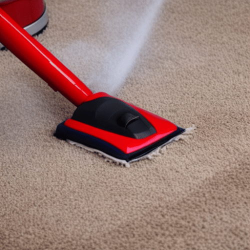 Cleaning carpet with a steam mop