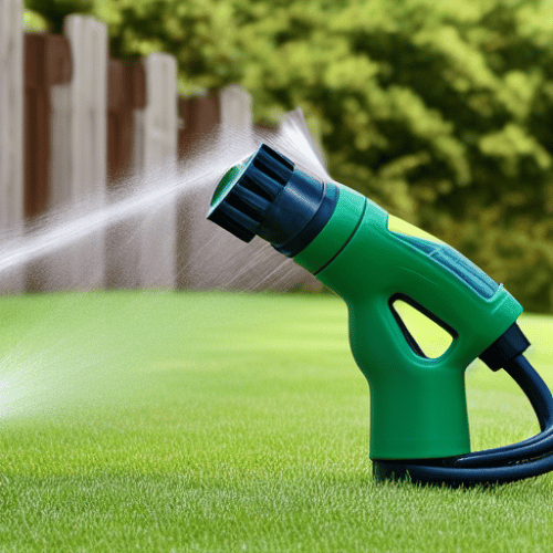 a pistol grip garden hose nozzle