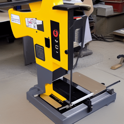 an electric band saw
