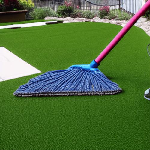 cleaning artificial grass