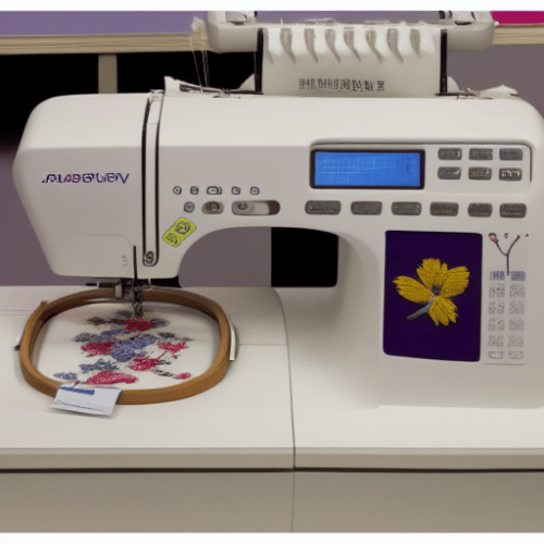 creating a flower design using an embroidery machine
