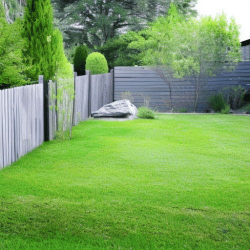 a well-maintained backyard