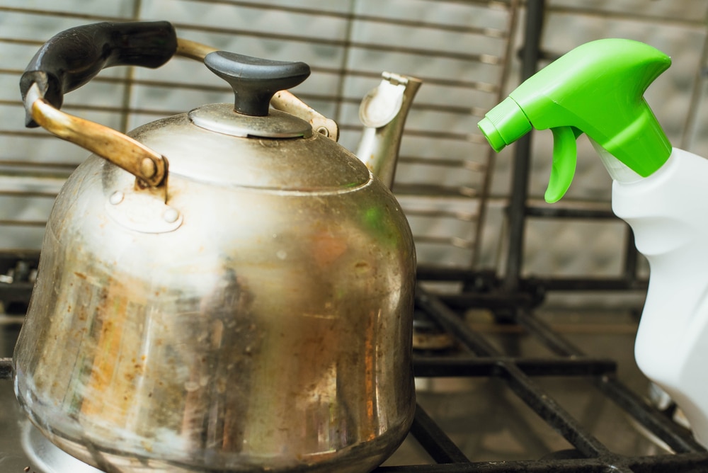 how to clean a stovetop kettle