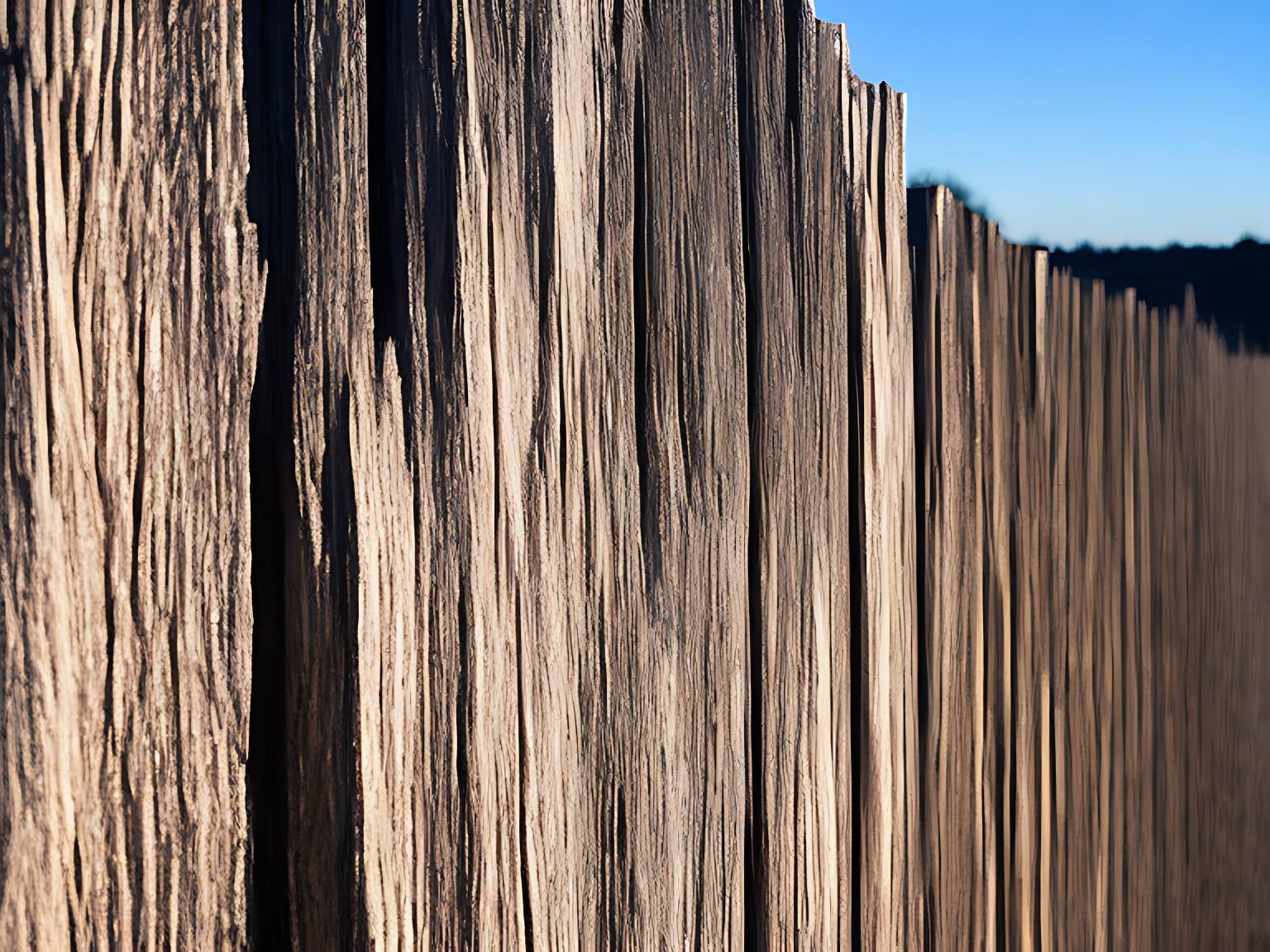 wooden property barrier